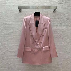 Brand Suit Femmes Signification Coat Designer Womens Fashion Dîner partie Double serveur à manches longues à manches longues Veste de costume 25 avril 25 avril