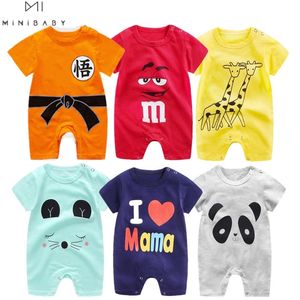 merk zomer babymeisje jongens kleren onepieces jumpsuits baby kleding katoen kort romper baby kleding roupas menina 220707