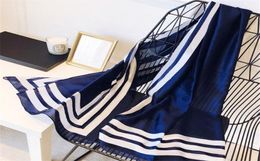 Bufanda de verano de marca para mujer, chal, bufandas estampadas de seda, talla grande 19080 cm9389553