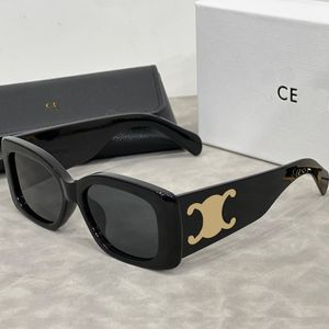 Gafas de sol de marca Diseñador de alta calidad para mujeres Letra UV400 Diseño Caja de regalo de gafas de sol de moda