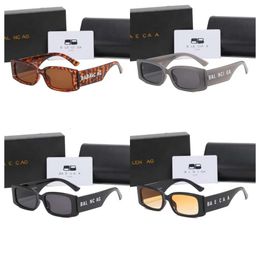 Marque Lunettes de soleil Designer Round Coll Collass Sunblass High Quality Black Eyeglass Femmes Men Gouilles Femmes Soleil Verre Soleil UV400 LENS UNISE AVEC BOX