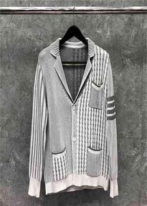 Sweaters de marca Hombres Mujeres Cardigans delgadas Ropa Patchwork lana a rayas gruesas otoño invierno casco 15969279
