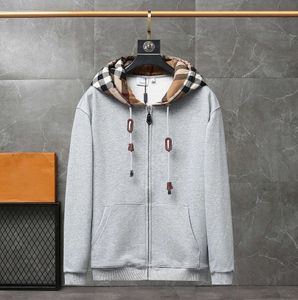 Merksweatshirts Herenhoodies Designer Herensweater met capuchon Britse klassieke geruite capuchon Comfortabele en warme jassen A3BE