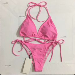 Merk zwemkleding dames bikini set ontwerper zwempak tweedelig mode hot boorbrief logo ondergoed zwempakken sexy vakantie strand 23 april