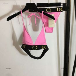 Merk zwemkleding vrouwen bikini set ontwerper tweedelig zwempak mode logo lint sling bh letter slipje ondergoed ondergoed bra sexy meisjes zwempakken vakantie strand 26 april