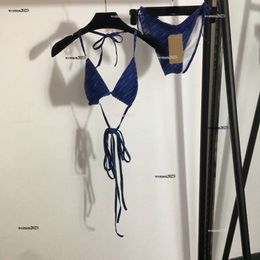 Marca Swimwear Women Bikini Diseñador de dos piezas Logotipo de moda de traje de baño Sexy chicas atadas al cordón