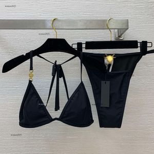 Merk zwemkleding vrouwen bikini set ontwerper zwempak tweedelig modelogo stevige kleur hangende nek zang ondergoed ondergoed badpakken sexy beha vakantie strand 12 april 12 april