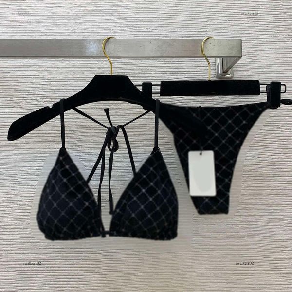 Brand Swimwear Women Bikini Set Designer Swensuit Two-once Fashion TrawString Cup Hanging Bra Logo Underwear Sweet Sweet Sexy Vacation Beach 23 avril 4qec