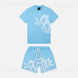 Marque Syna World T-shirts pour hommes Streetwear Synaworld Y2K ensemble 2 pièces Hip Hop lettre Syna t-shirt short Synaworld deux pièces nouvel ensemble vêtements de sport 8132