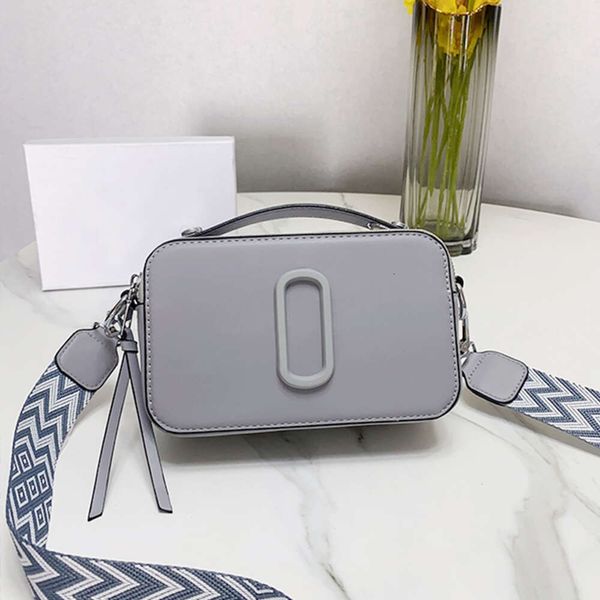 Marca The Mall Camera Bag Designer Pequeño bolso cuadrado Cierre dual Bolso bandolera Mujeres Correa de correas ajustable extraíble Bolsos de moda 230518