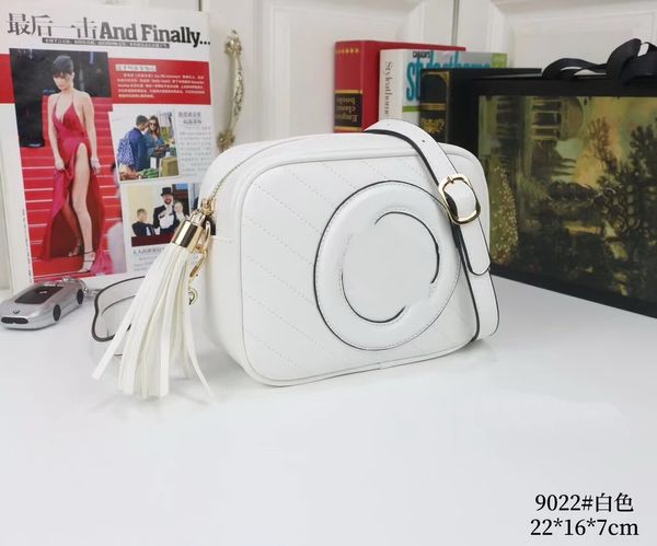 Brand Tote Bag Designer Sac Real Leather Aaa Quality Boy Messenger Sac Mémoire Famme Brand Hobo Sac Crossbody Femme Pourse portefeuille LD2 # 9022 WHITE