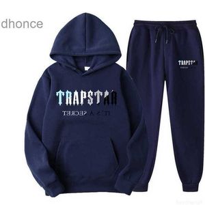 Brand Trapstar Men Set Printed Sport Male 16 Couleurs chaudes Deux pièces Set Sweat Sweat à capuche Running Clothing