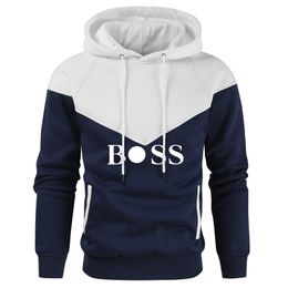 Merk Trendy Street Letters Gedrukte Sport heren Hoodies Warme Fleece Comfortabele Kleding Herfst Mode Straat Sweatshirts Man