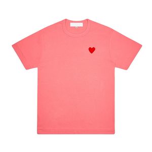 Merk t-shirt cdgs zomerspel ontwerper heren t-shirts spelen t shirt commes korte mouw dames des badge garcons borduurwerk hart shirt rode liefde de cool tops 8464