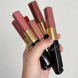 Brand Ultrawear Liquid Lipstick Lipstick Double Head Lipstick 4.5ml+3.5 ml de alta calidad