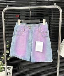 Marca Undefined Luxury Denim Shorts Diseñador Shorts Shorts Fashion Fashion Classic Tendy Spring Summer Snack Botón de metal de impresión All Logo de jeans Jeans Shorts 308