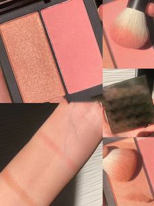 Marque Uninhibited Blush Duo 2 couleurs Ombre à paupières Platette Shimmer Glitter Haute Qualité