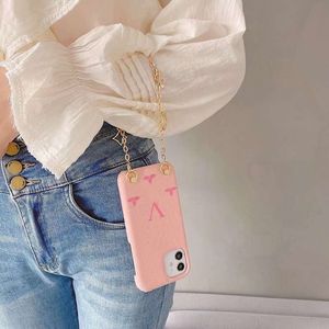 Brand V Imprimer des étuis de téléphone de concepteur de luxe de luxe pour iPhone 13pro Max XSMax 11 12pro Femmes de sac à main