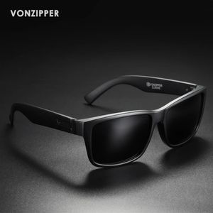 Marque Vonzipper Men Classic Square Polarise Sunglasses Ultra Light Driving Fishing Shades Femmes Extérieur Cycling Sports Eyewear 240323