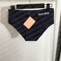 Marque taille brodé lettre culottes femmes sous-vêtements concepteur Triangle slips cordon intérieur conception Pantie sous-vêtements