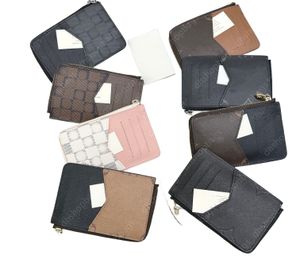 Cartera de marca Cartera de marca de alta calidad Cartera de lujo para hombre porta pasaporte monedero monedero con cremallera de flores en relieve Cartera para mujer estuche para tarjetas de visita 69431