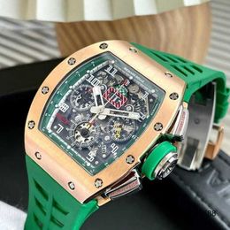 Reloj de marca Grestest Relojes de pulsera Reloj de pulsera RM Serie RM011-FM Rm011 Le Mans Edición limitada Oro rosa