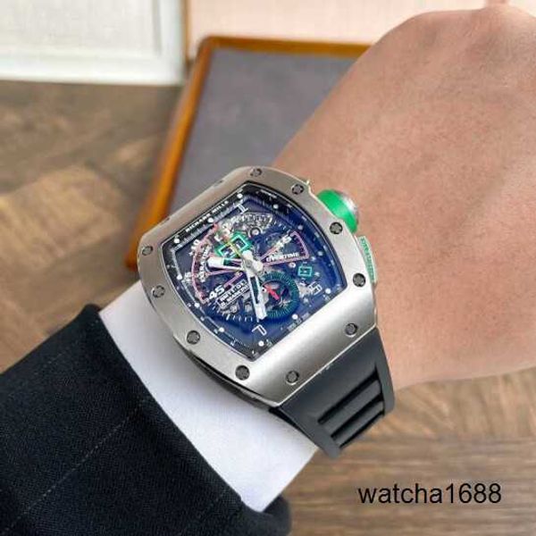Reloj de marca Grestest Relojes de pulsera RM Reloj de pulsera Rm11-01 R.MANCINI Exclusivo Aleación de titanio Moda Ocio Negocios Deportes RM1101
