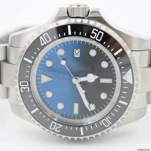 Brand-Watch Rolaxs herenhorloge D-blauw 44 mm keramische spoel SEA-Dweller saffierkristal roestvrij staal 316L schuifslot automatisch mechanisch heren lichtgevend horloge HB11