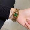 Marque montres femmes dames fille carré Style métal acier Quartz montre-bracelet CH79