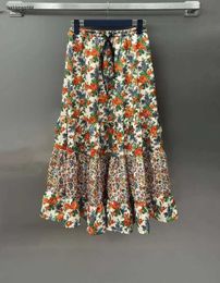 merk dames designer rokkleding voor dames zomerkwaliteit bloemenontwerp grote swing long mode overskirt 22 december fw