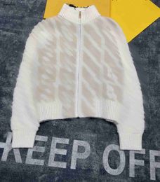 merk dames gebreide trui designerkleding voor dames herfst tops mode Letter logo lange mouw meisje jas warm vest met ronde hals Nov25 Nieuw