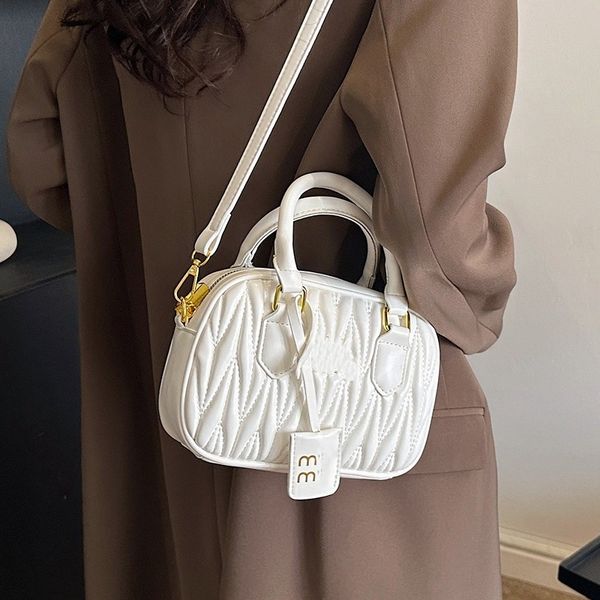 Sac à main de marque pour femmes, sacs de jour, mode fille, doux plissé, doux, sous les bras, sac à bandoulière simple, croix oblique, croissant, arc et flèche