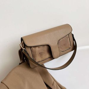 Marque de sac à main pour femmes Nouveau petit sac carré à la mode imprimé avec un sac à bandoulière de couleur contraste sacs simples