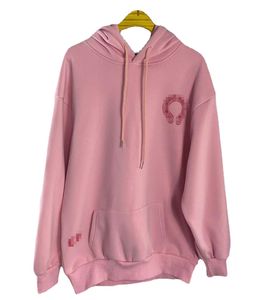 Sweat à capuche rose avec lettres imprimées pour femmes, marque de marque, pulls amples en peluche, automne et hiver