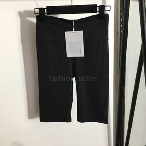 Pantalones cortos de marca para mujer, trajes de Yoga, pantalones cortos ajustados, medias ajustadas, ejercicio de Yoga, deporte, gimnasio, pantalón medio, cintura elástica