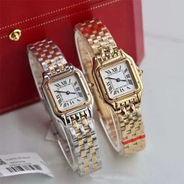 Reloj de marca para mujer Diseñador de moda Reloj de 22 mm y 27 mm Correa de acero inoxidable de alta calidad Movimiento de cuarzo importado Reloj impermeable para hombres