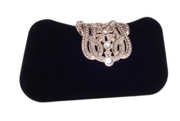 Merk Dames Kleine Schoudertassen Glanzende Rhinestone Avond Portemonnee Mini Party Clutch Handtas Red Smyxs Avondtassen