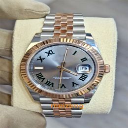 Reloj Brand World 2024 La mejor versión de fábrica Datejust 41 Wimbledon Jubilee Band Reloj con bisel estriado 126331 cal.Reloj automático 3235 garantía de 2 años.