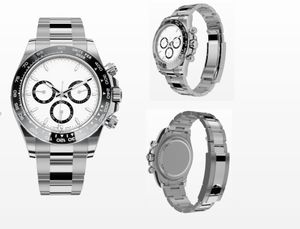 Merkwereld 2024 horloge Beste versie Horloge Cosmograph ETA7750 18kt geelgouden Baguette Diamond automatisch horloge 2 jaar garantie HERENHORLOGES