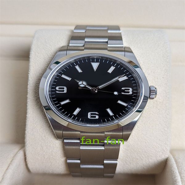 Brand World Luxury Watch Best GM Version Watch 2024 Explorer Men's Black Watch 14270 36mm 2024 NOUVEAU ÉTAT AUTALATIQU
