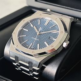 Montre de luxe de marque mondiale Best JFversion Diver 15400ST - Cadran bleu, ensemble complet de montre automatique ETA Cal Garantie de 2 ans MONTRES POUR HOMMES sans boîte