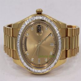 Merkwereld luxe horloge Beste versie Day-Date II Presi 218238 18K Geel automatisch ETA Cal horloge 2 jaar garantie HERENHORLOGES