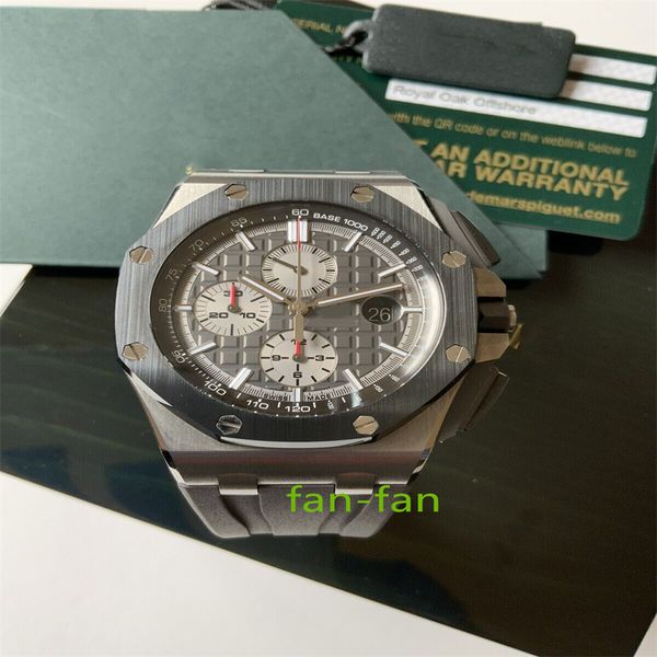 Montre de luxe de marque mondiale Meilleure version Montre Montre pour homme 26400IO.OO.A004CA.01 Titane Toute nouvelle montre automatique ETA Cal 7750 Garantie de 2 ans MONTRES POUR HOMMES 85