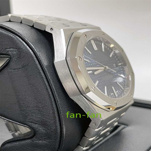 Brand World Luxury Watch Best Version Watch 41mm 15400st Blue Wristwatch Brand New Automatic Eta Cal Watch 2 ans Garantie Mens Watches