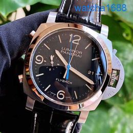 Brand Wall Watch Panerai Mens Serie Luminor Watch Mechanical Watch 44mm Negro PAM00524
