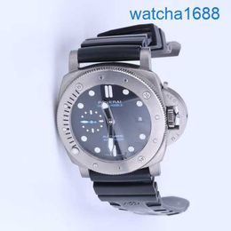 Montre de bracelet de marque Panerai Mens Submersible Watch Mens Automatic Machinery Watch Horloge Diamètre 47 mm PAM01305