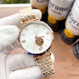 Marca relógio de pulso feminino menina senhoras luxo relógio suíço estilo dial metal banda aço relógio quartzo bonito