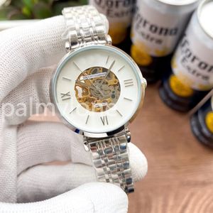 Merkpolshorloge Dames Meisje Dames Luxe Zwitsers horloge Stijl Wijzerplaat Metaal Stalen band mechanisch horloge Klok mooi horloge