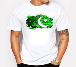Brandclothing Summer Men T -shirt Pakistan vlaggendruk katoen nostalgische stijl man t -shirts Pakistan fans juich mannen tops9995834