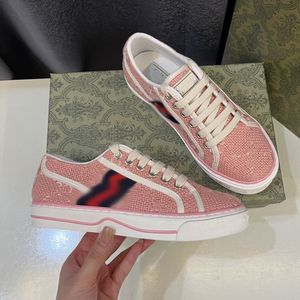 Chaussures en toile de marque 1977 Designer tennis beige rose lavé jacquard denim as caoutchouc seme